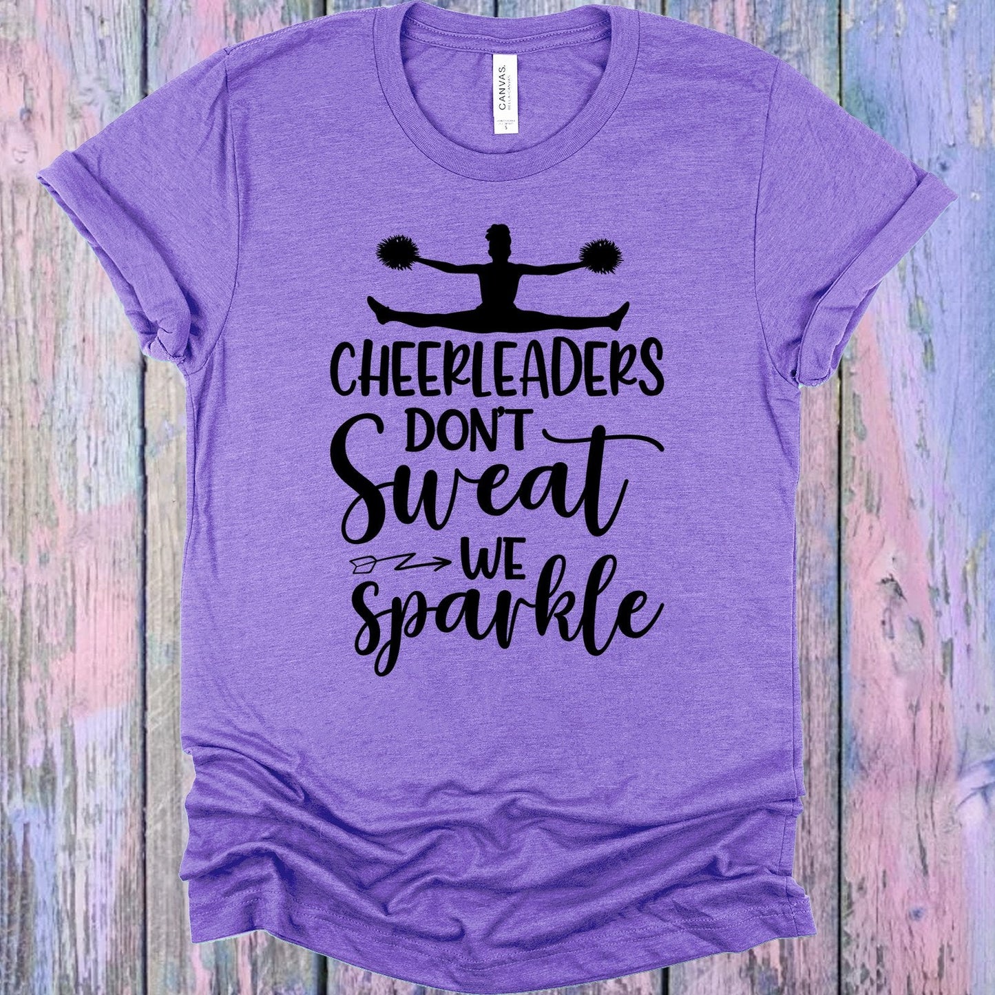Cheerleaders Don't Sweat We Sparkle Graphic Tee