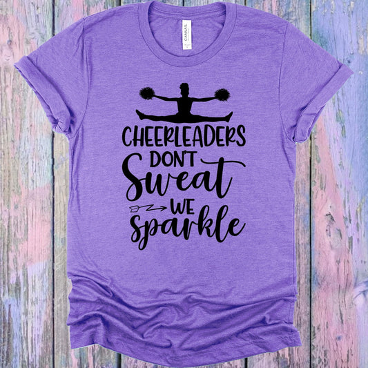 Cheerleaders Don't Sweat We Sparkle Graphic Tee