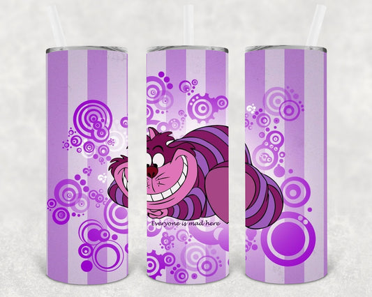 Cheshire Cat 20 oz Skinny Tumbler