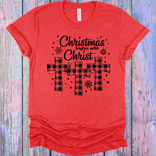 Christmas Begins with Christ Graphic Tee