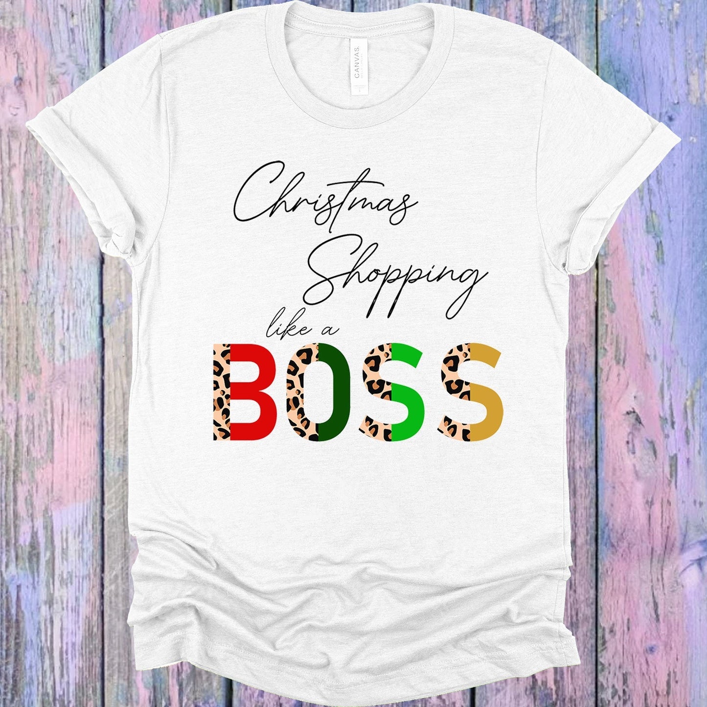 Christmas Shopping Like a Boss Graphic Tee