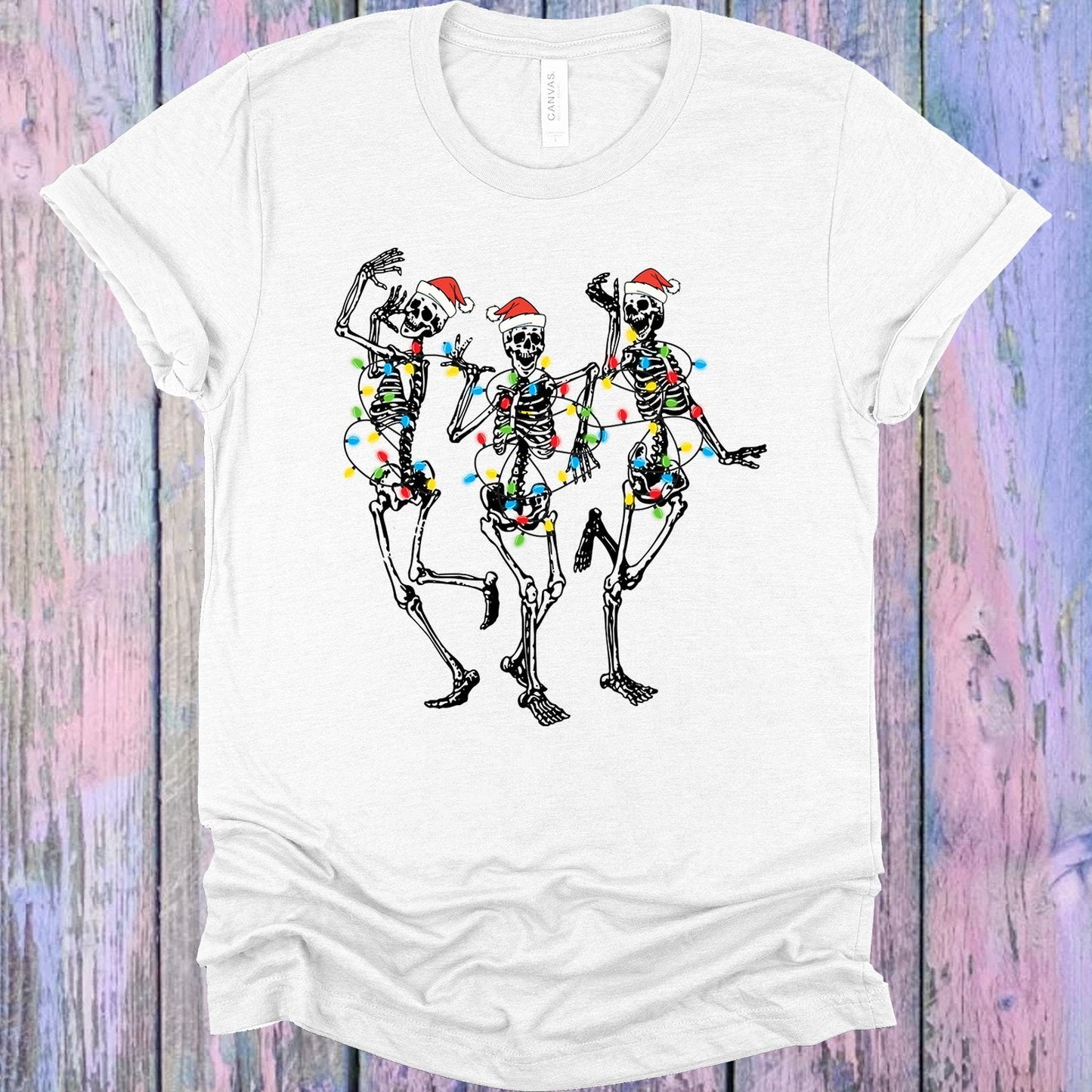 Christmas Skeleton Dancing Graphic Tee