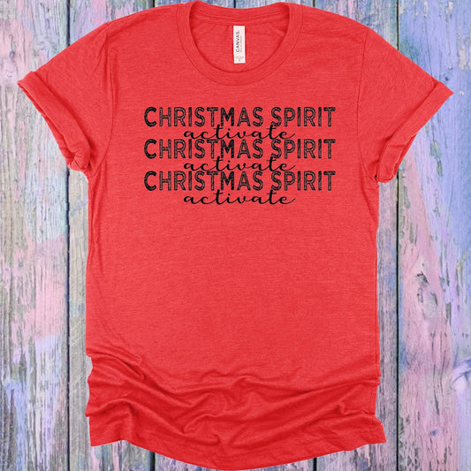 Christmas Spirit Activate Graphic Tee