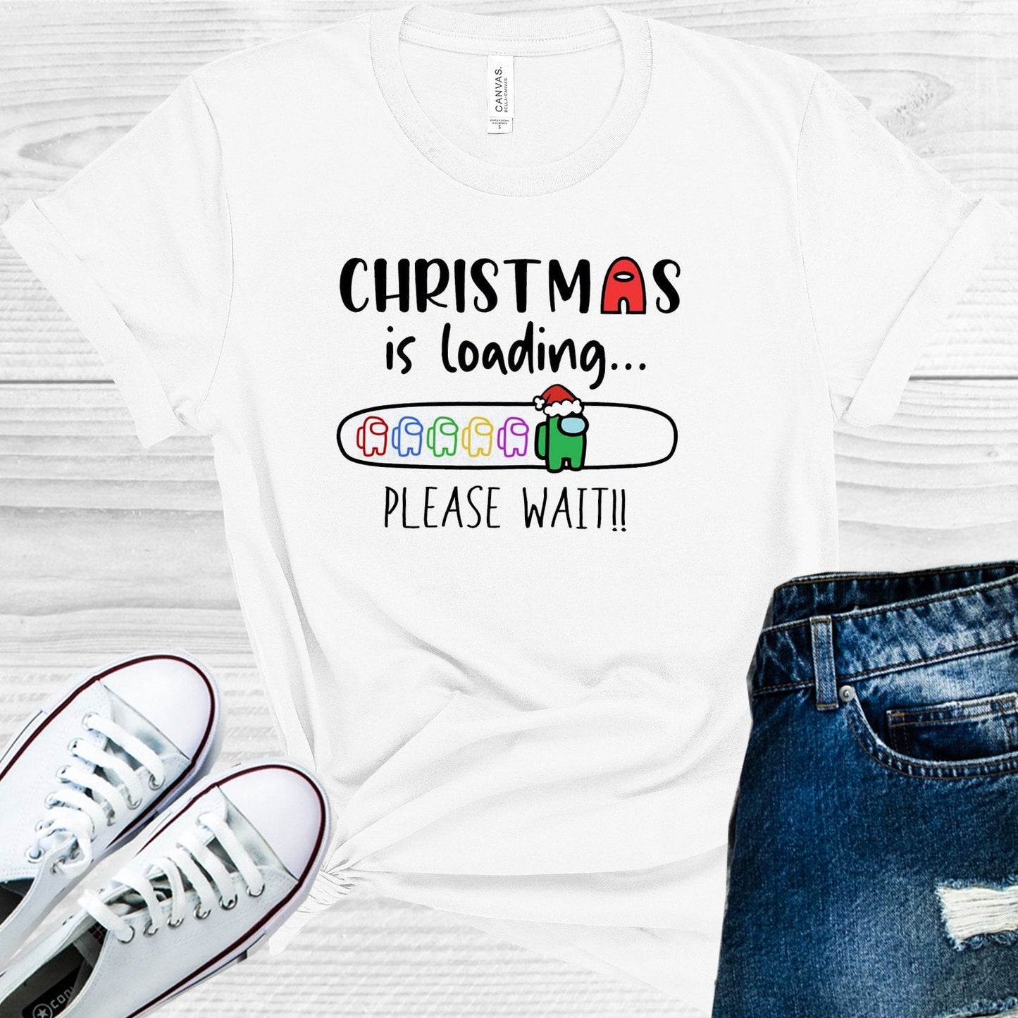 Christmas is Loading Please Wait Graphic Tee