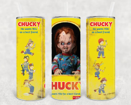 Chucky 20 oz Skinny Tumbler