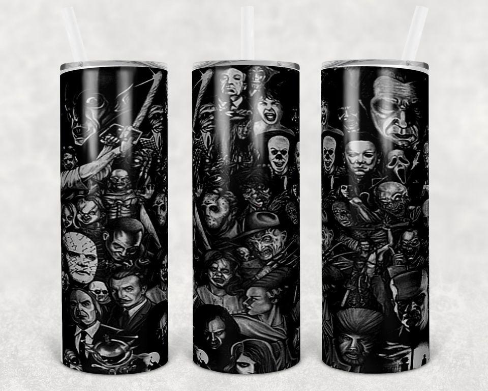 Classic Horror Movies 20 oz Skinny Tumbler