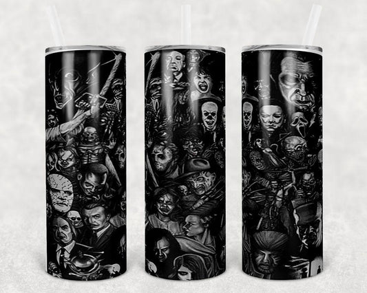 Classic Horror Movies 20 oz Skinny Tumbler