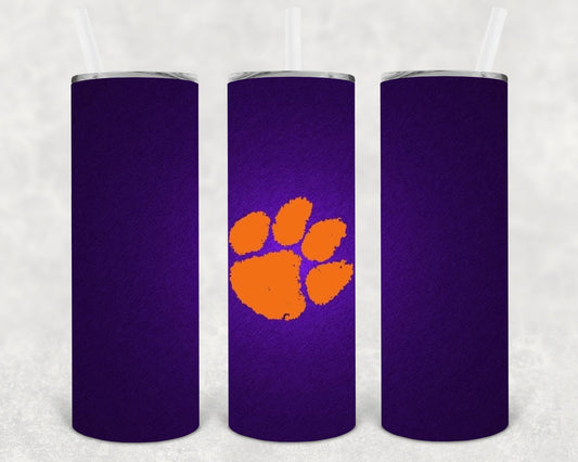 Clemson Tigers 20 oz Skinny Tumbler