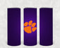 Clemson Tigers 20 oz Skinny Tumbler