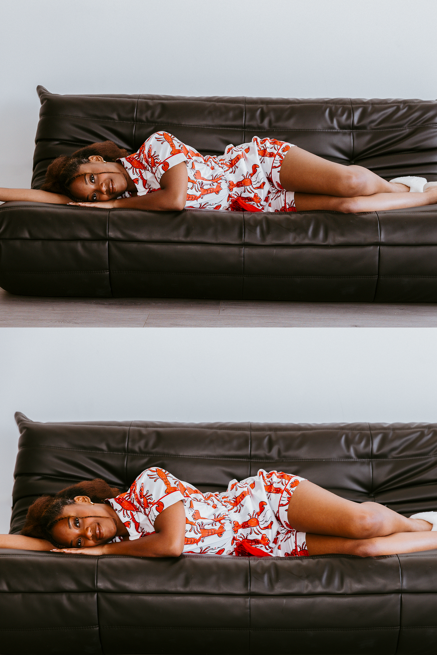 Coastal Crustacean Satin Pajamas