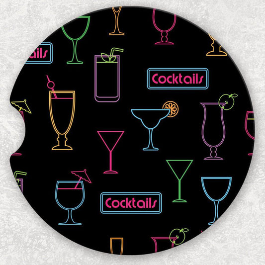 Car Coaster Set - Cocktails