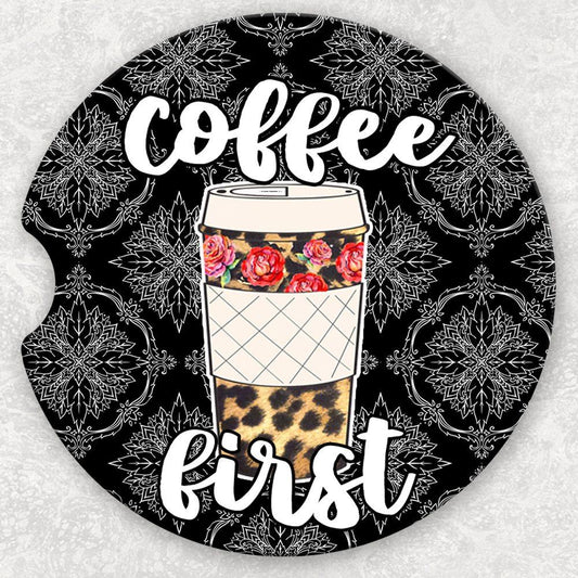 Car Coaster Set - Coffee First