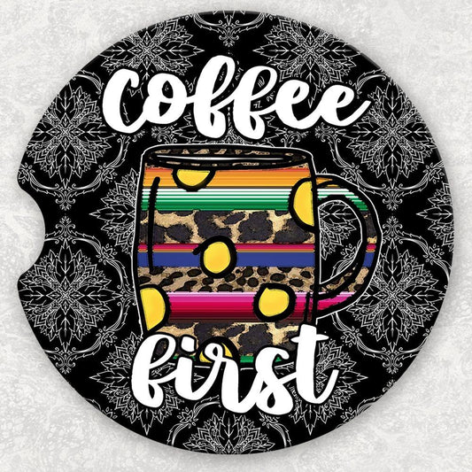 Car Coaster Set - Coffee First
