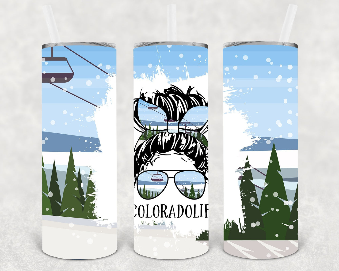 Colorado Life #coloradolife 20 oz Skinny Tumbler