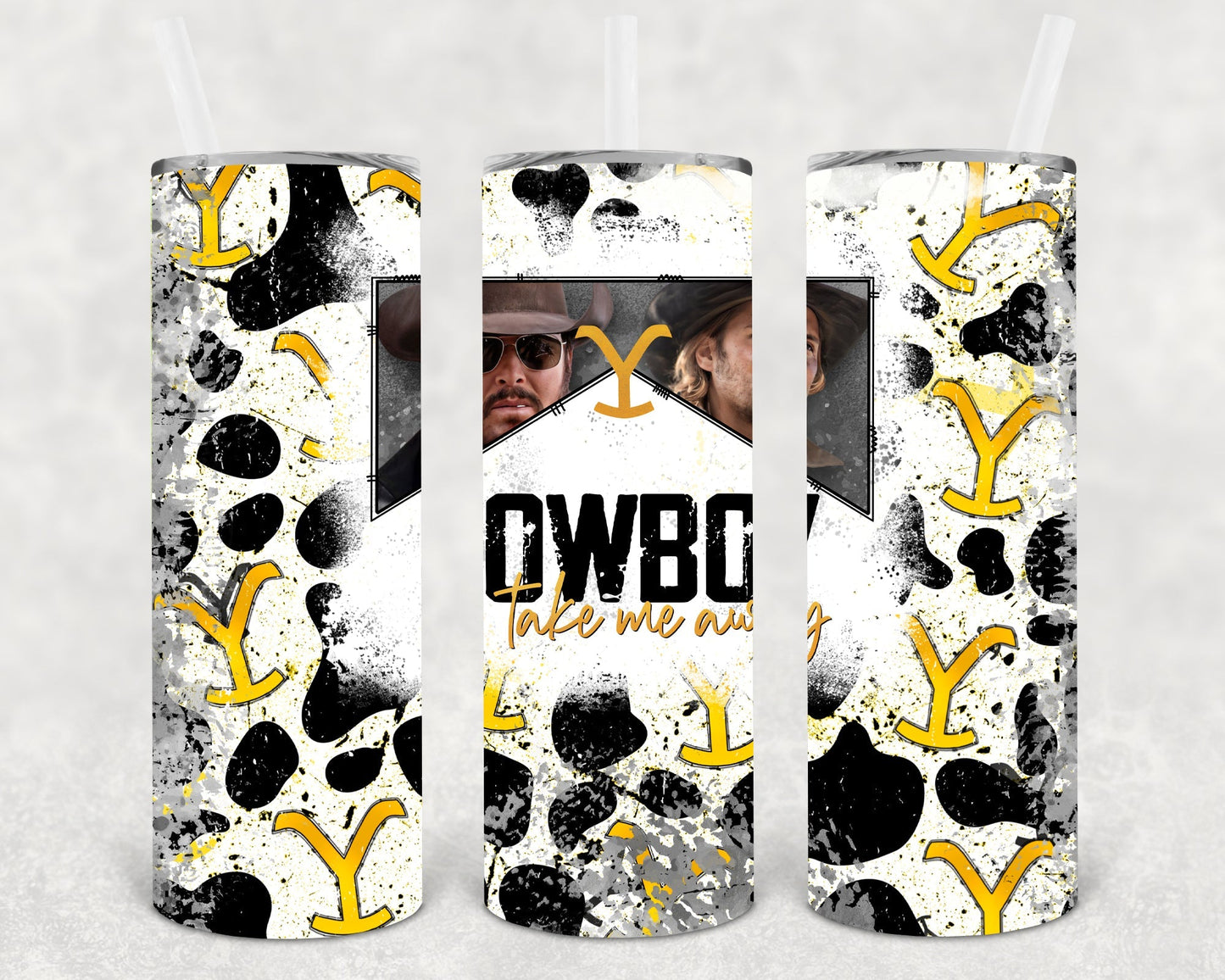 Cowboy Take Me Away 20 oz Skinny Tumbler