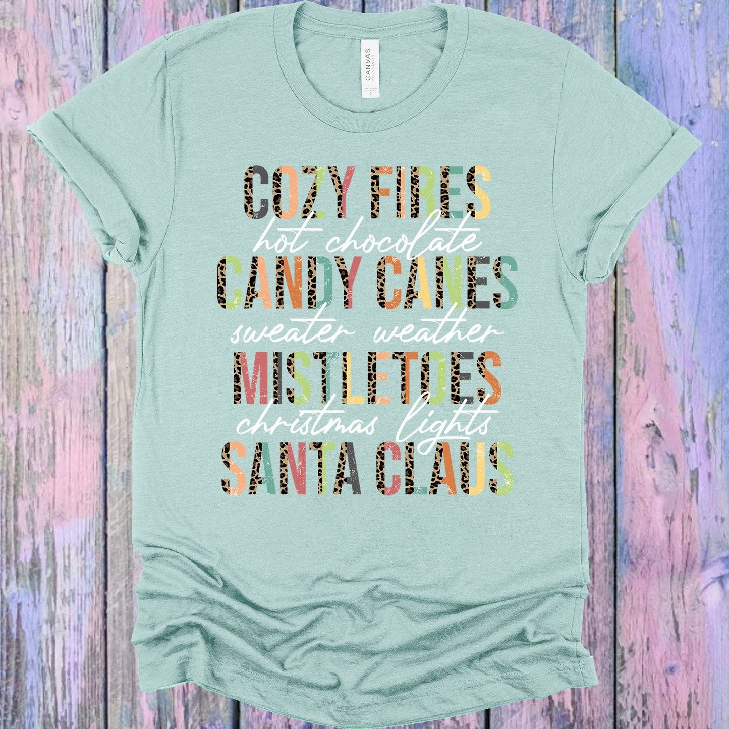Cozy Fires Hot Chocolate Candy Canes Graphic Tee