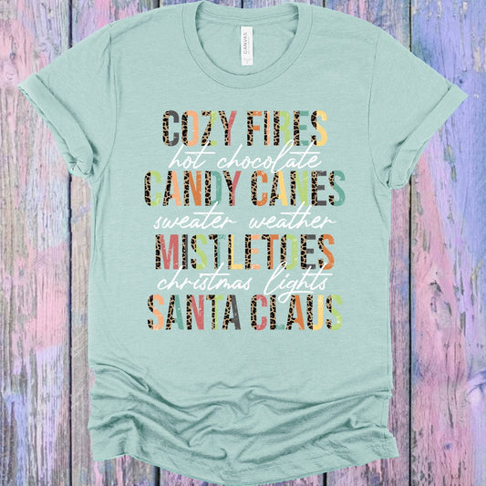 Cozy Fires Hot Chocolate Candy Canes Graphic Tee