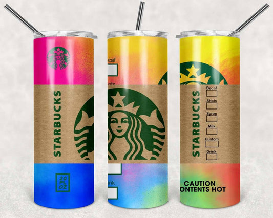 SB Rainbow 20 oz Skinny Tumbler