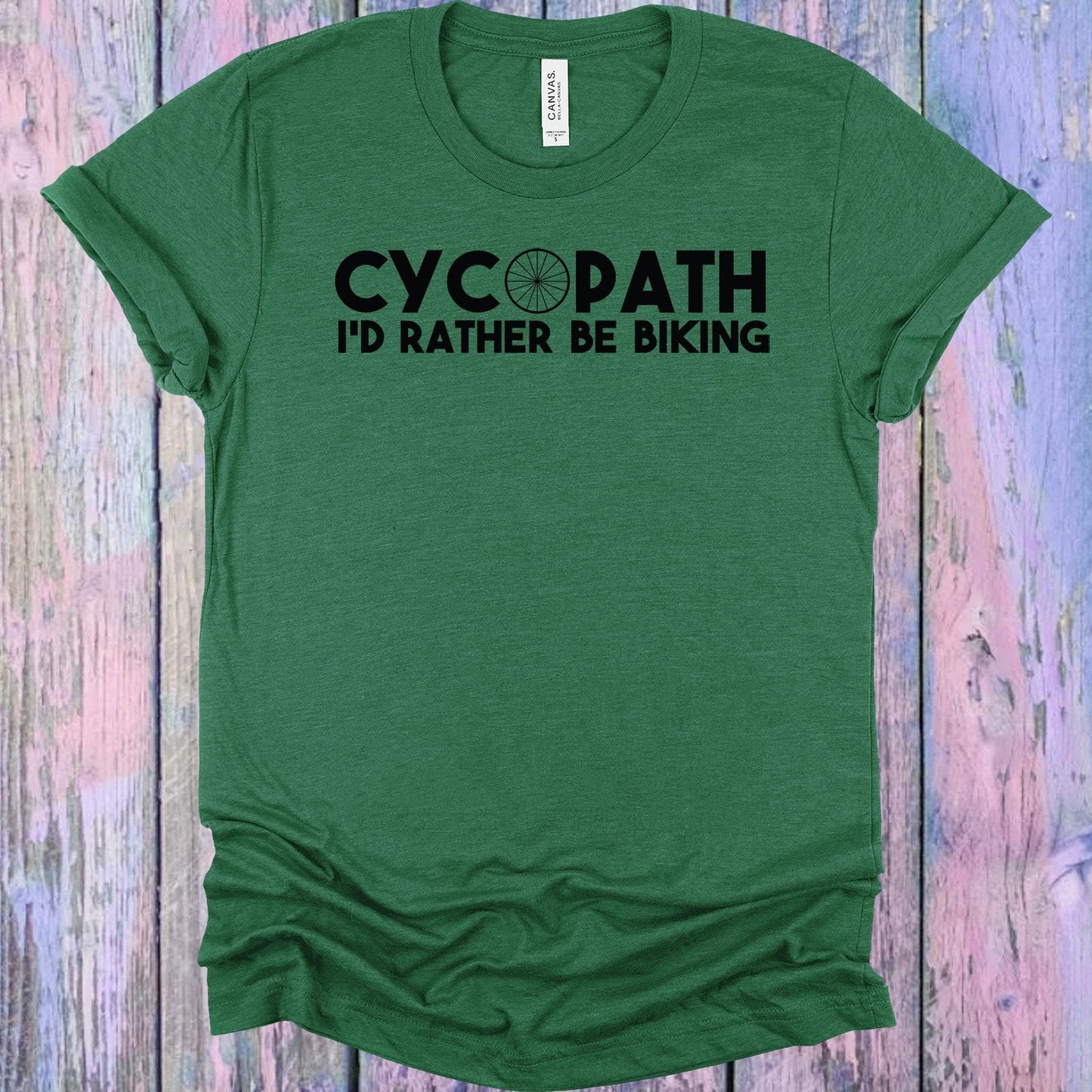 Cycopath I'd Rather be Biking Graphic Tee
