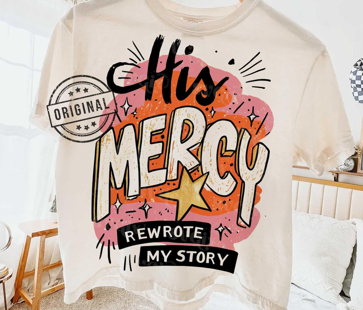 His Mercy Rewrote My Story Graphic Tee