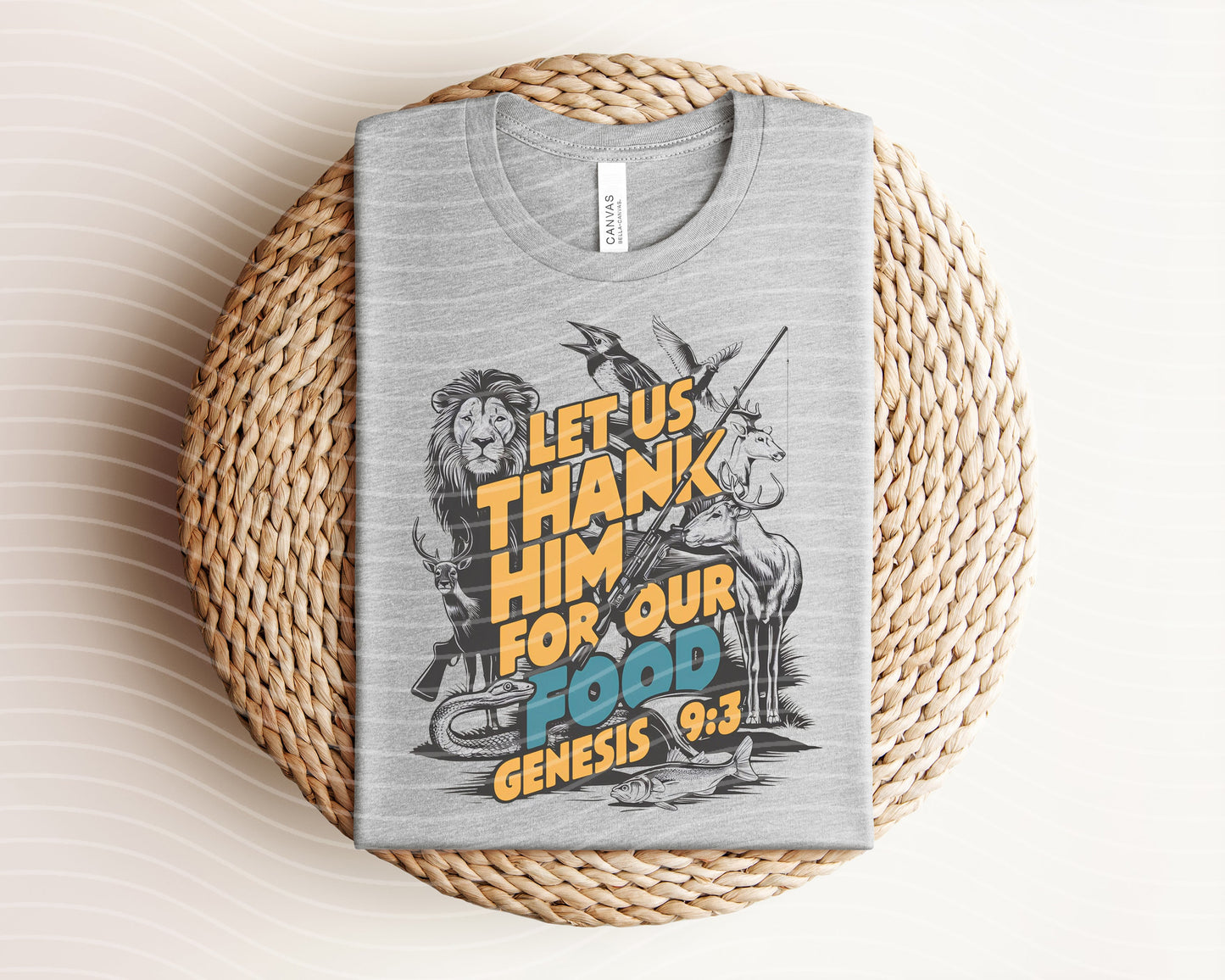 Let Us Thank Him for Our Food Graphic Tee