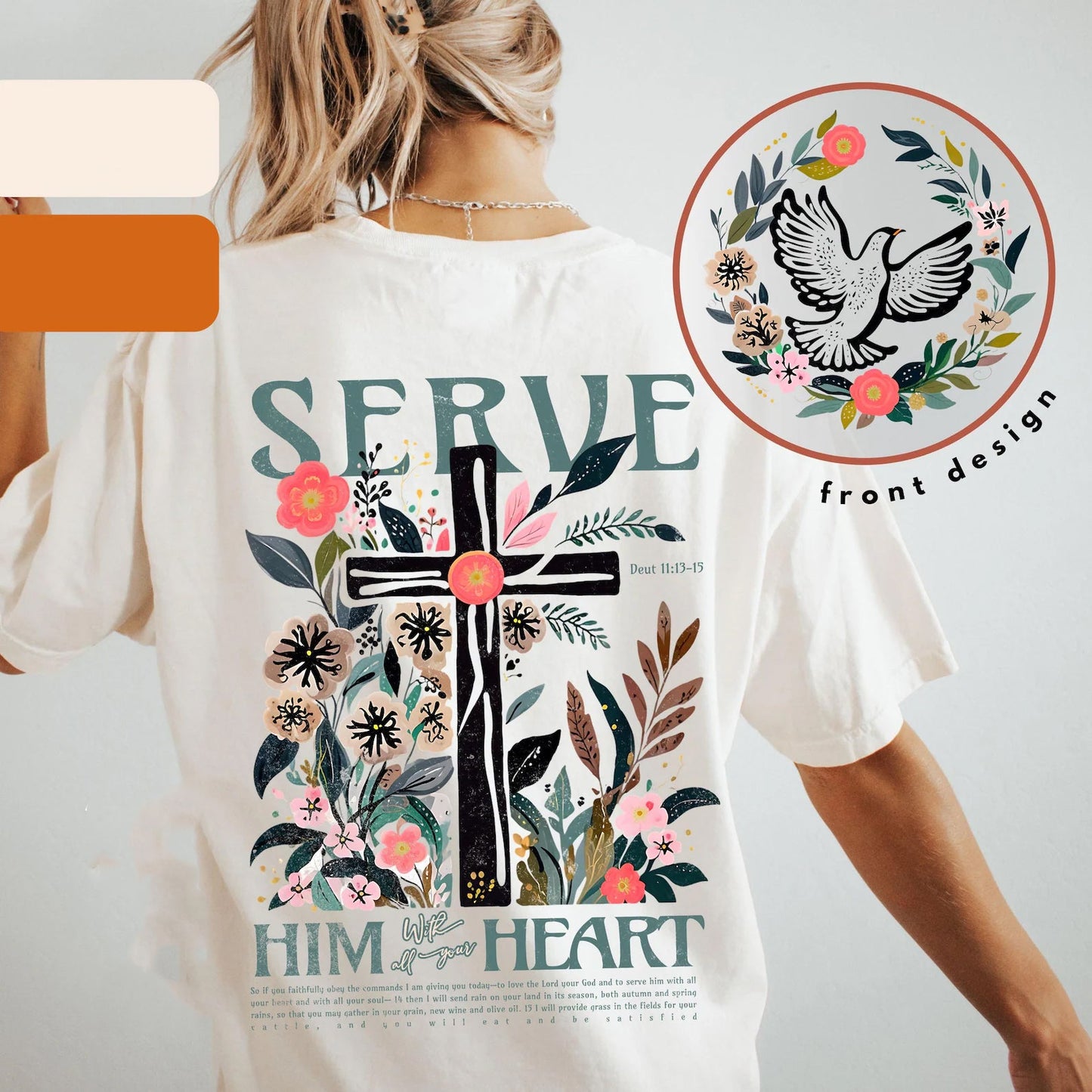 Serve Him with All Your Heart Graphic Tee