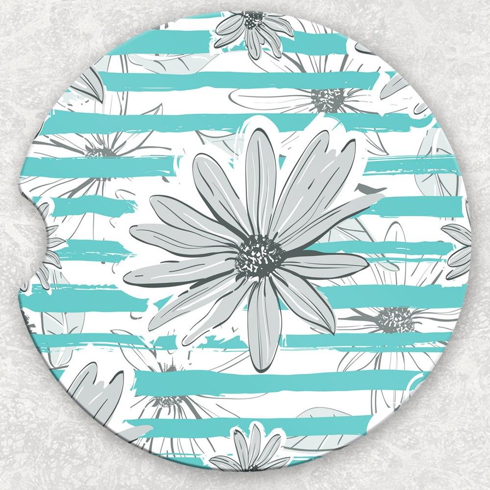 Car Coaster Set - Daisies