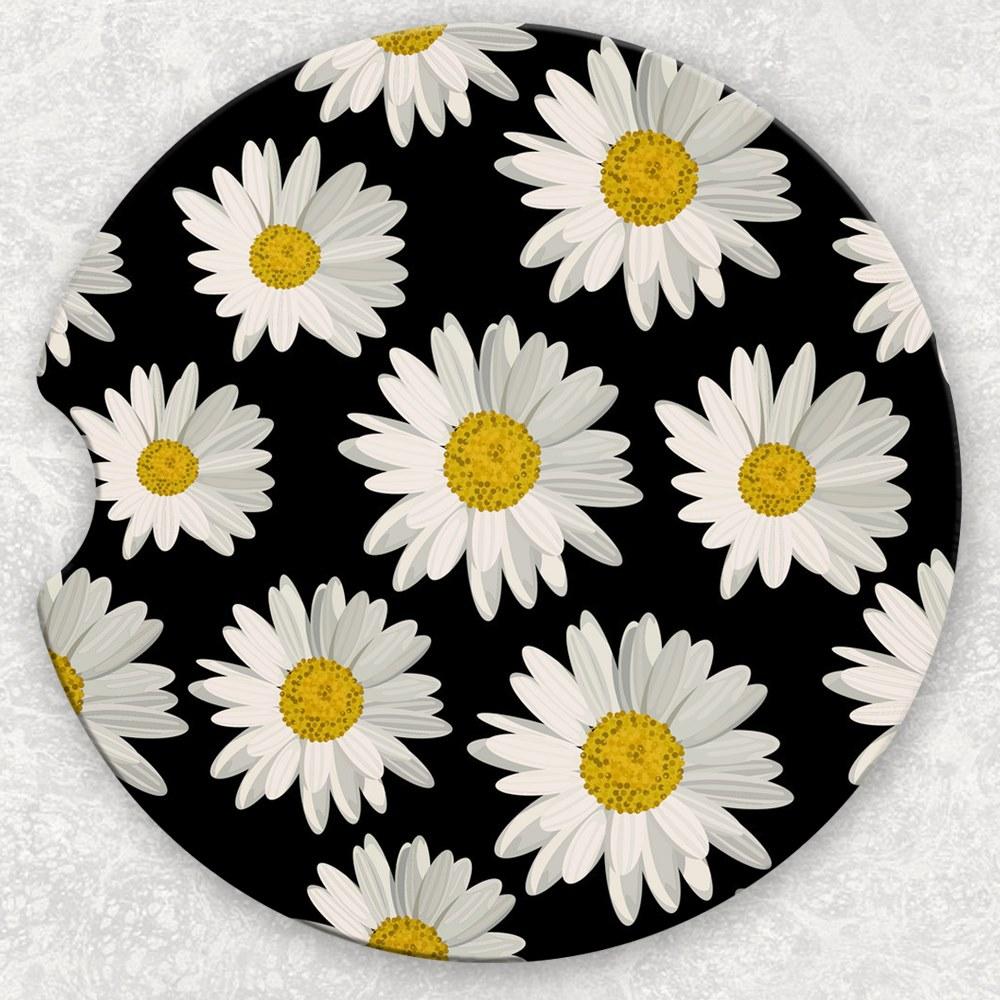 Car Coaster Set - Daisies