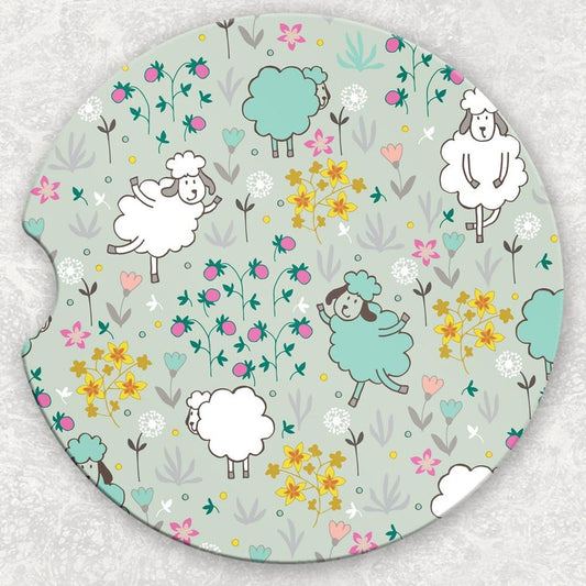 Car Coaster Set - Dancing Sheep