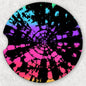Car Coaster Set - Dark Tie Dye