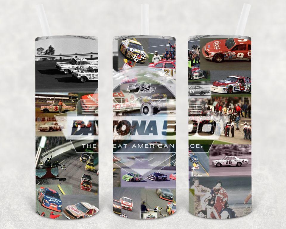 Daytona 500 20 oz Skinny Tumbler