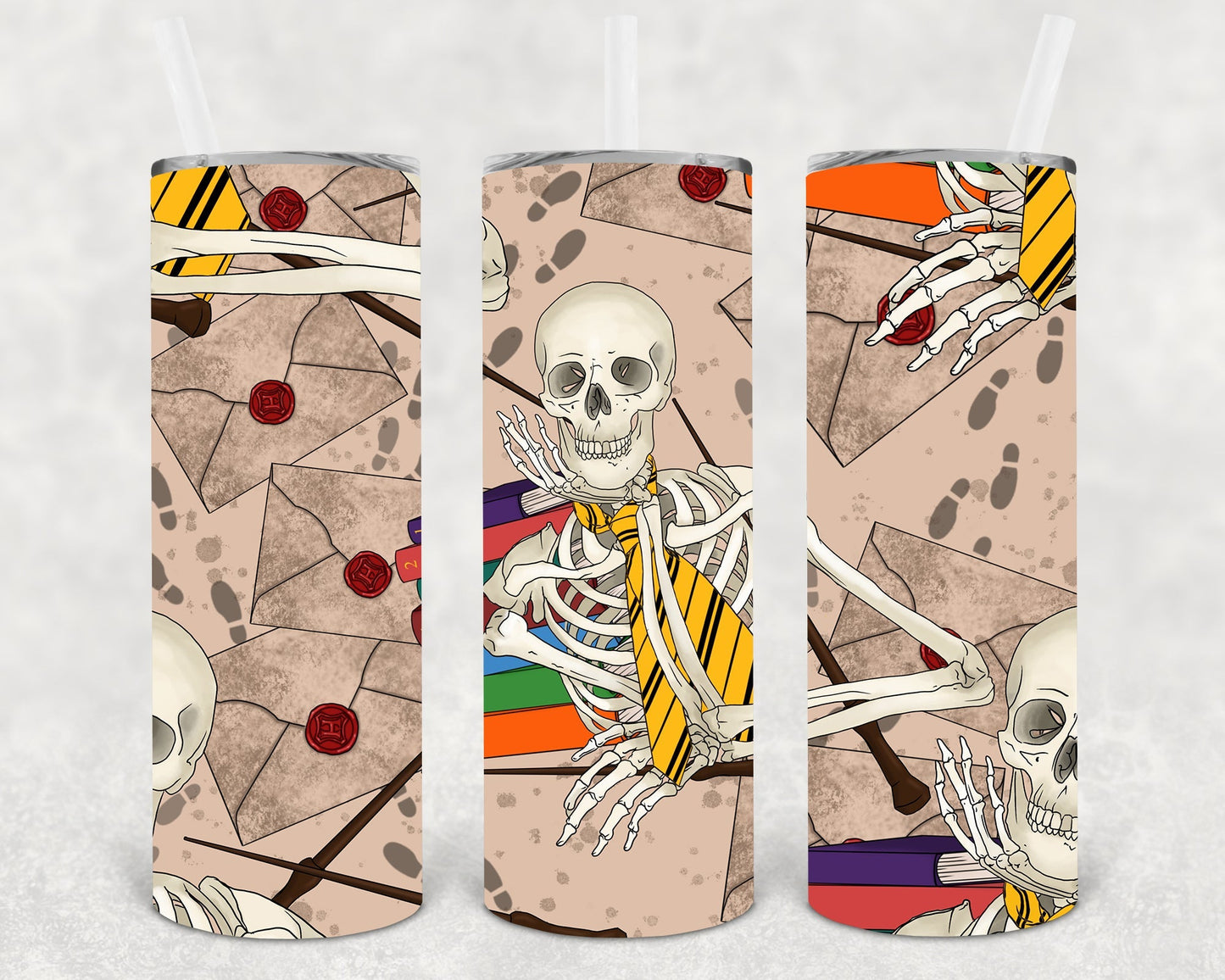 Dead Inside Waiting for My Acceptance Letter Hufflepuff 20 oz Skinny Tumbler