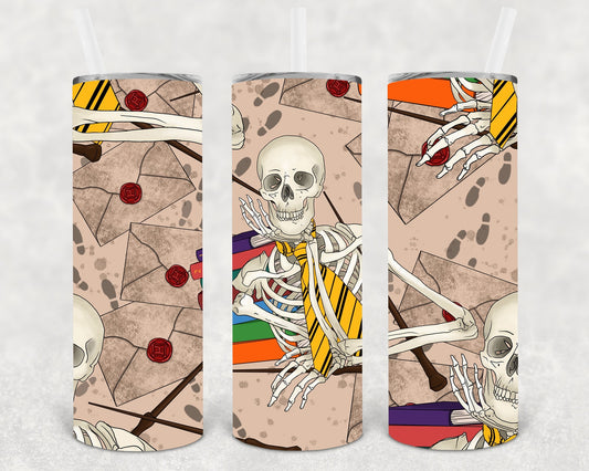 Dead Inside Waiting for My Acceptance Letter Hufflepuff 20 oz Skinny Tumbler