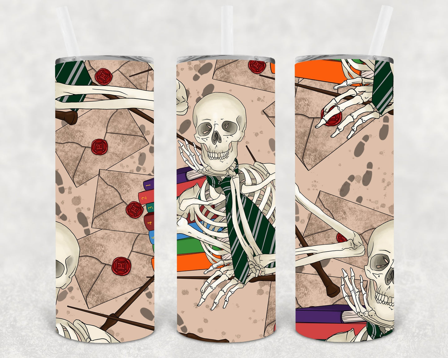 Dead Inside Waiting for My Acceptance Letter Slytherin 20 oz Skinny Tumbler