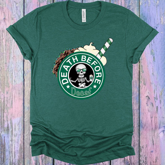 Death Before Decaf Graphic Tee