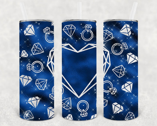 Diamonds 20 oz Skinny Tumbler