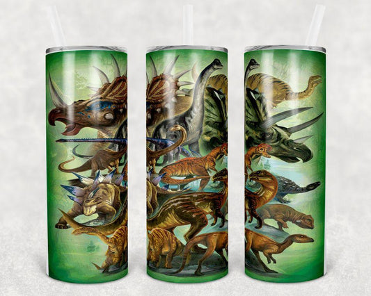 Dinosaur (Herbivore) 20 oz Skinny Tumbler