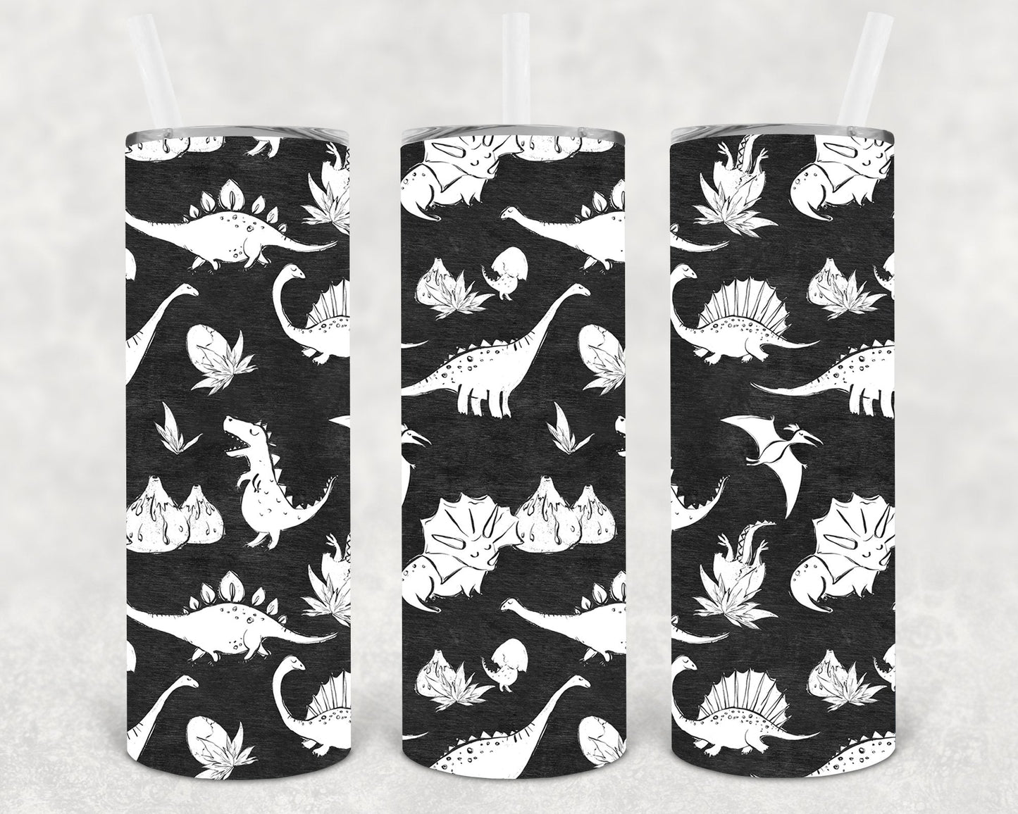 Dinosaurs 20 oz Skinny Tumbler