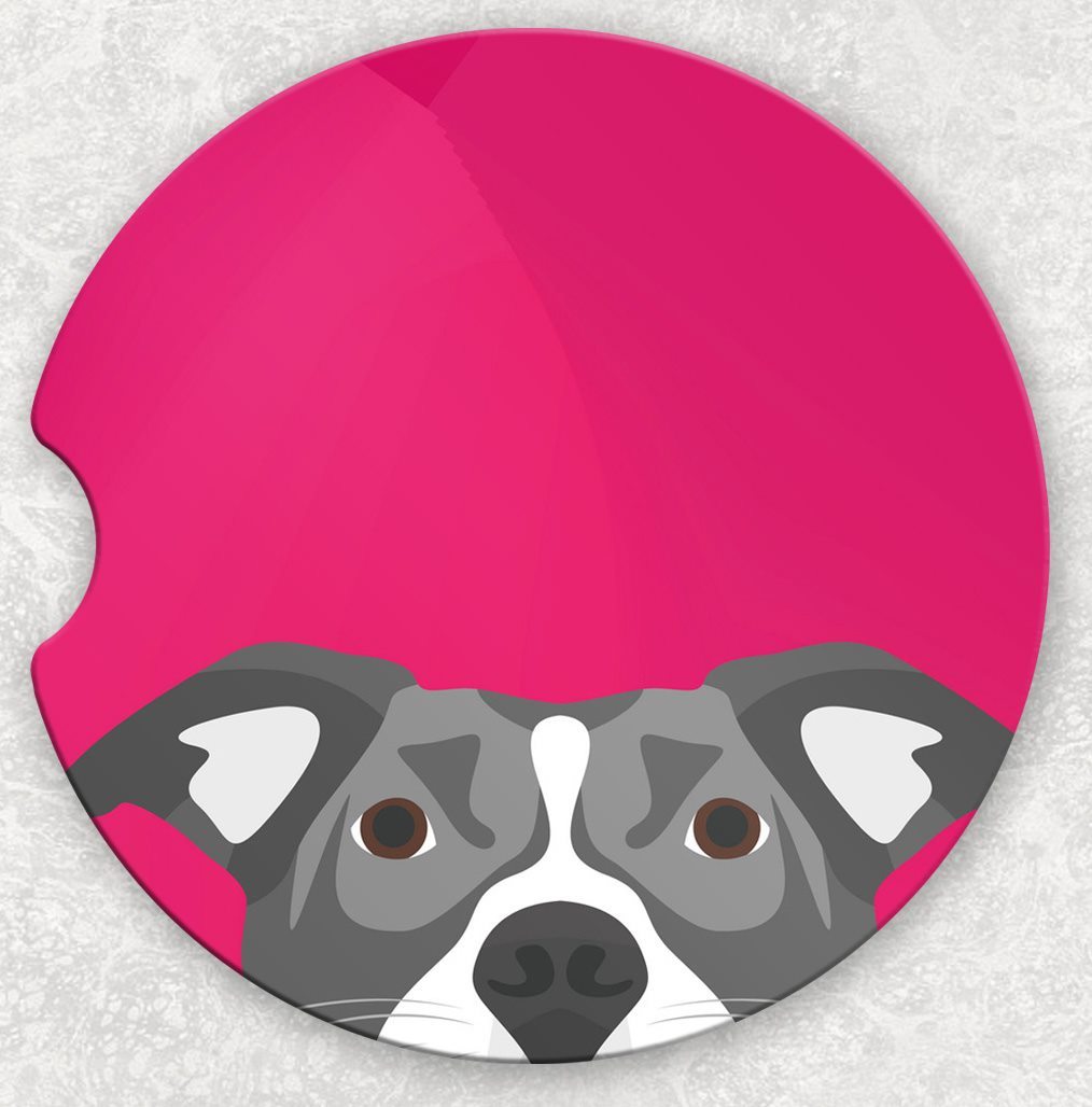Car Coaster Set - Dog Face