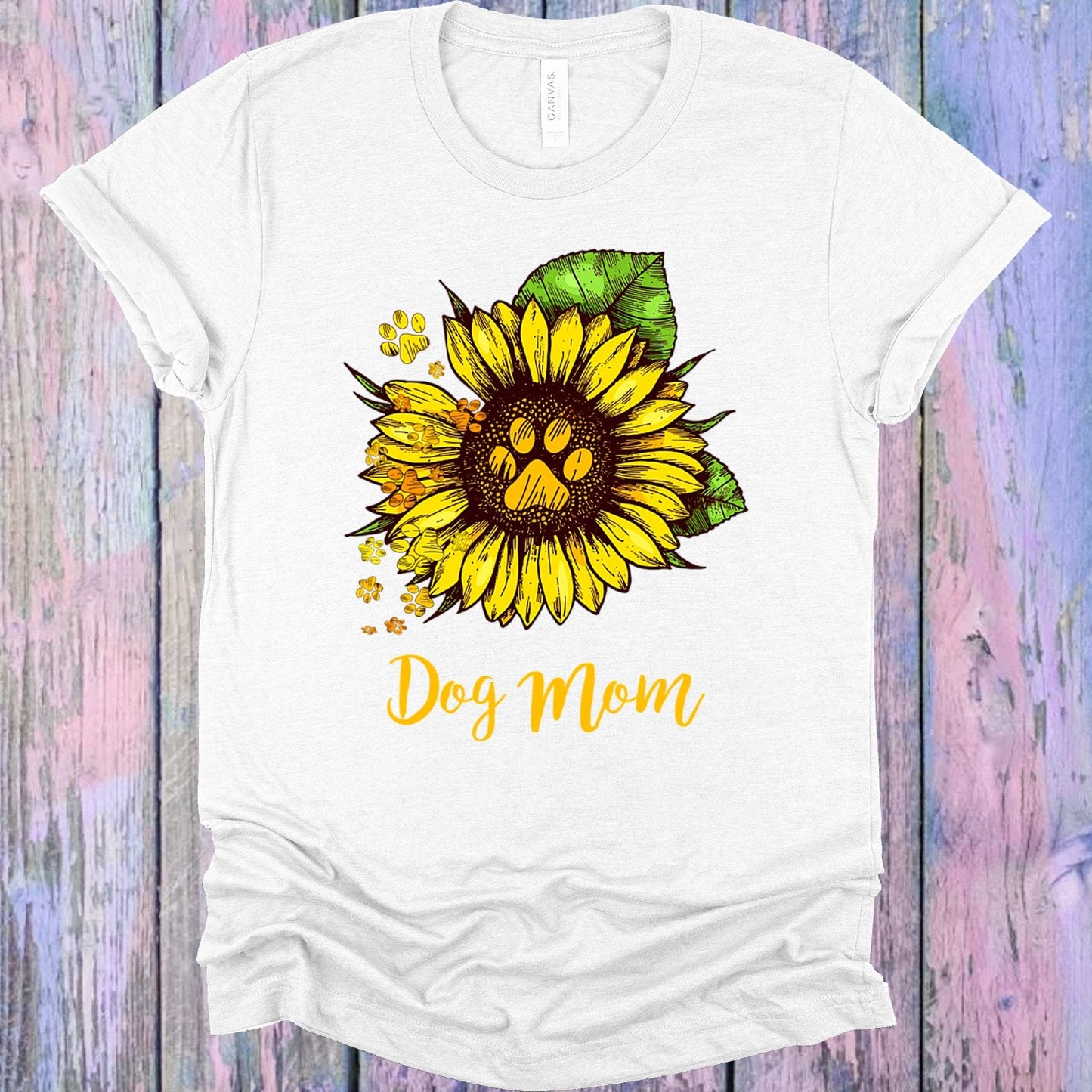 Dog Mom Sunflower Graphic Tee