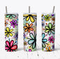 Doodle Daisies 20 oz Skinny Tumbler