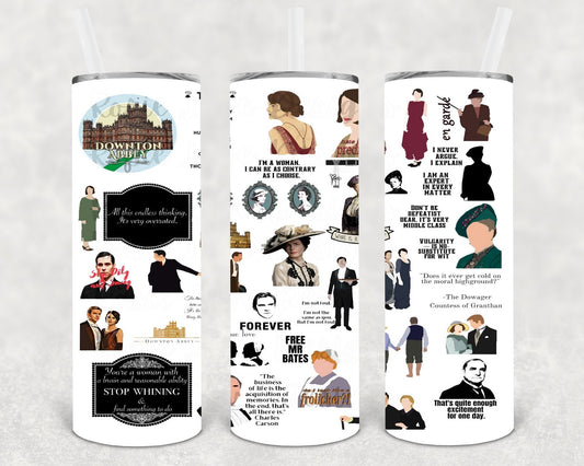 Downton Abbey 20 oz Skinny Tumbler