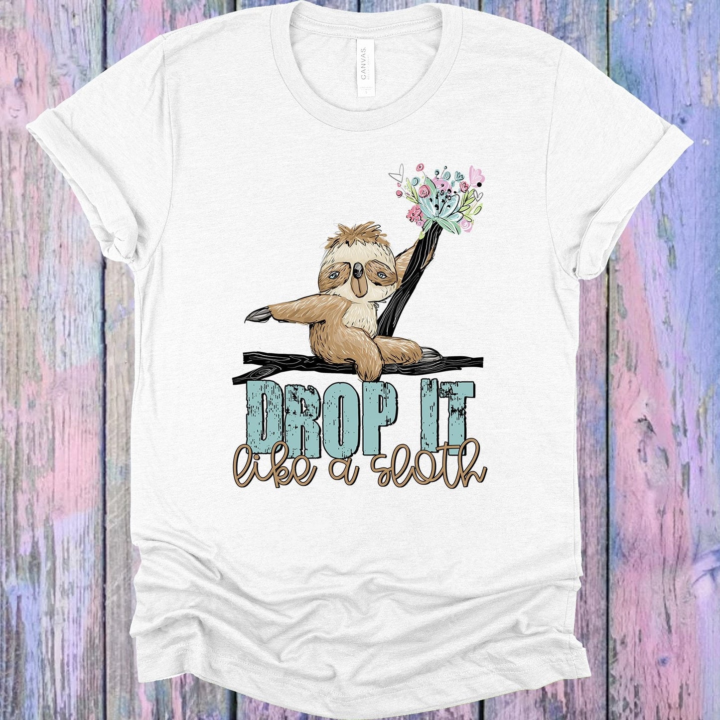 Drop It Like a Sloth Graphic Tee