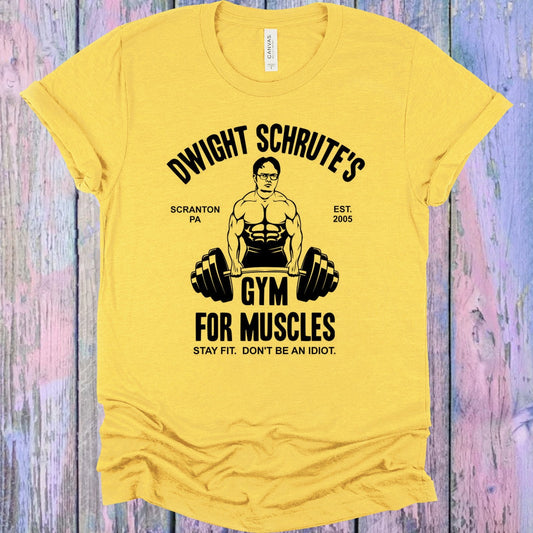 Dwight Schrutes Gym for Muscles Graphic Tee