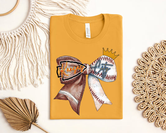 Royals/Chiefs Bow Graphic Tee