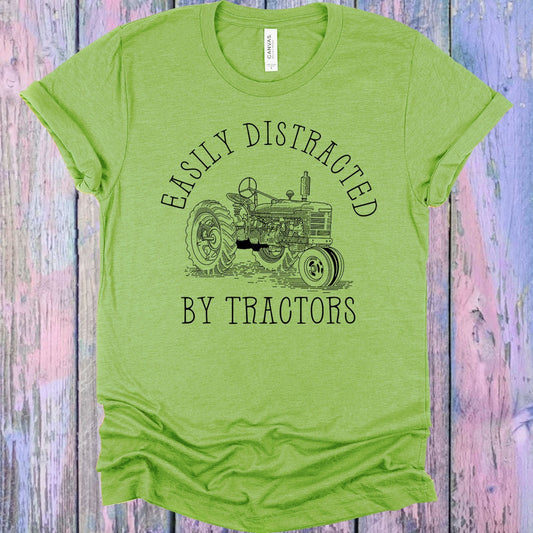 Easily Distracted by Tractors Graphic Tee