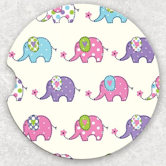Car Coaster Set - Elephants