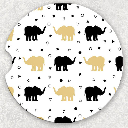 Car Coaster Set - Elephants