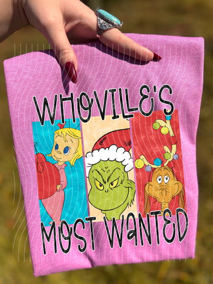 Whoville's Most Wanted Graphic Tee