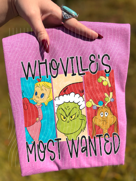 Whoville's Most Wanted Graphic Tee